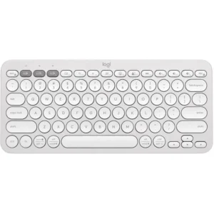 Logitech PEBBLE KEYS 2 K380S Multi-Device Bluetooth Keyboard - White - Image 1