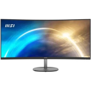 MSI PRO MP341CQW Curved Monitor | 34" WQHD, 100Hz, 1ms Response Time, VA Panel, FreeSync, Built-in Speakers - Image 1